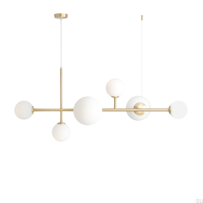 Dione 6 Hanging Lamp Brushed Brass