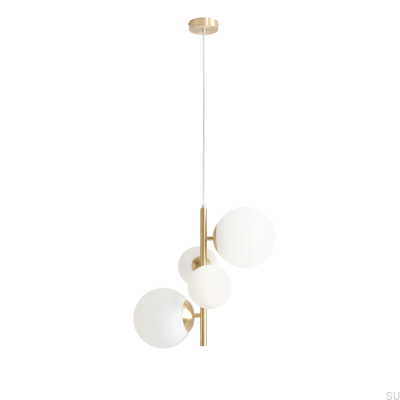 Bloom 4 Hanging Lamp Brushed Brass