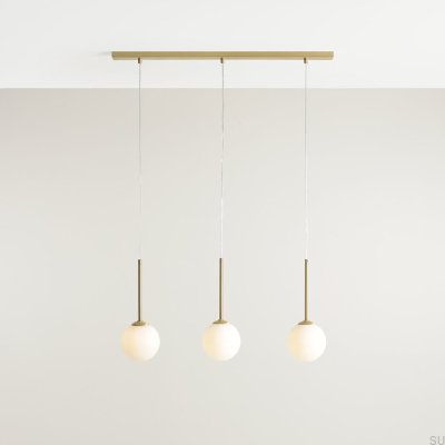 Bosso 3 Brass Hanging Lamp