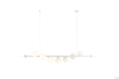 Wave 7 Metal White Pendant Lamp