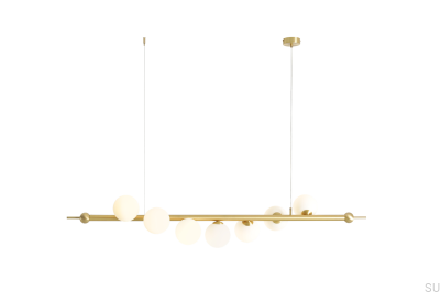 Wave 7 Brass Pendant Lamp