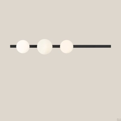 Garda 3 Wall Lamp Metal Black