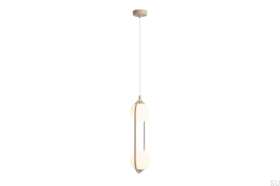 Riva 2 Metal Beige Hanging Lamp