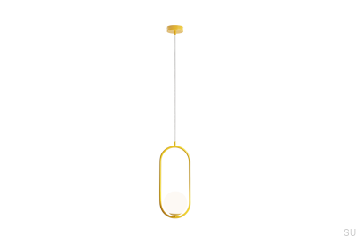 Riva Metal Mustard Hanging Lamp