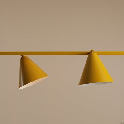 Hanging lamp Form 4 Metal Mustard