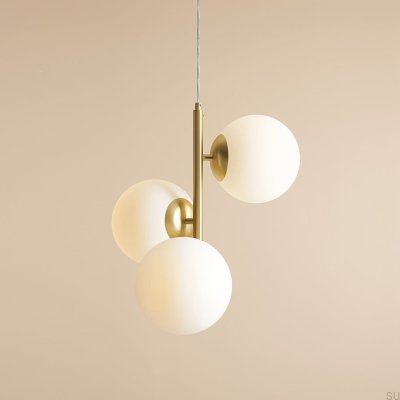 Fin 3 M Brass Hanging Lamp