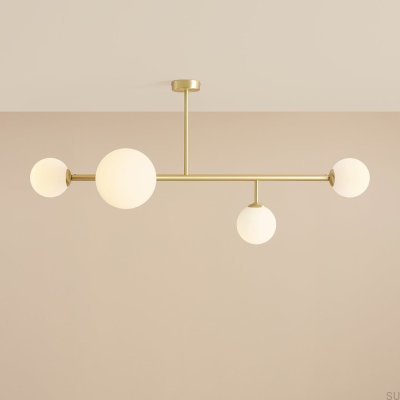 Dione 4 Brass Ceiling Light