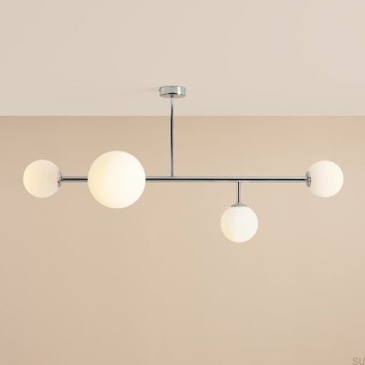 Dione 4 Ceiling Light Metal Silver Chrome