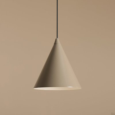 Hanging lamp Form Metal Beige