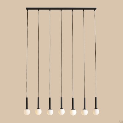 Riu 7 Metal Black Hanging Lamp