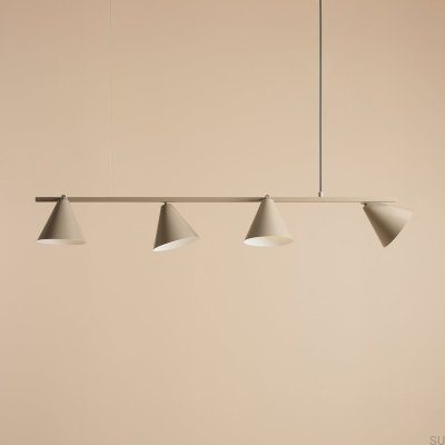 Hanging lamp Form 4 Metal Beige