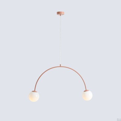 Una 2 Metal Coral Hanging Lamp