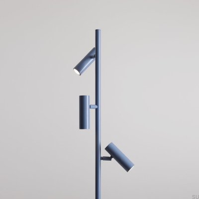 Trevo Metal Blue Floor Lamp