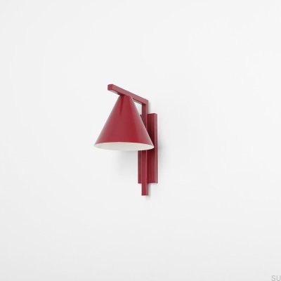 Wall lamp Form Metal Burgundy