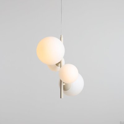 Bloom 4 Metal Cream Hanging Lamp