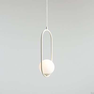 Riva Metal Cream Hanging Lamp