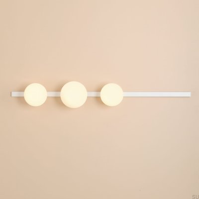 Garda 3 Metal Wall Lamp White
