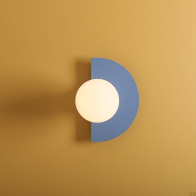 Loop Metal Wall Lamp Blue
