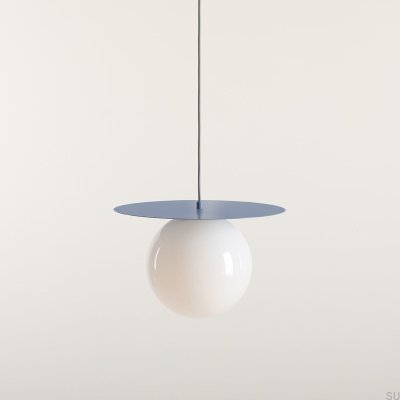 Loop L Metal Blue Hanging Lamp