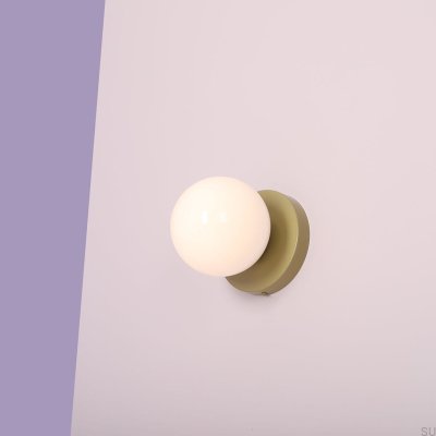 Ball II S Metal Pistachio Wall Lamp