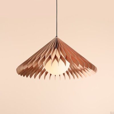 Hanging lamp Nature Sun L Wooden Beech
