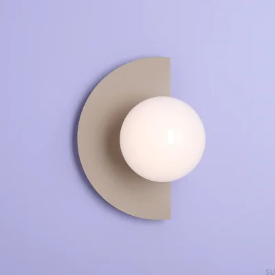 Loop Metal Beige Wall Lamp