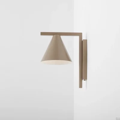 Form Metal Beige Wall Lamp