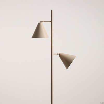 Floor lamp Form 2 Metal Beige