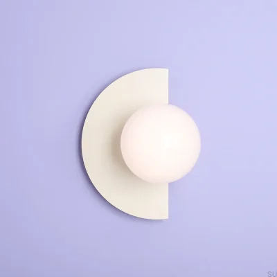 Loop Metal Cream Wall Lamp