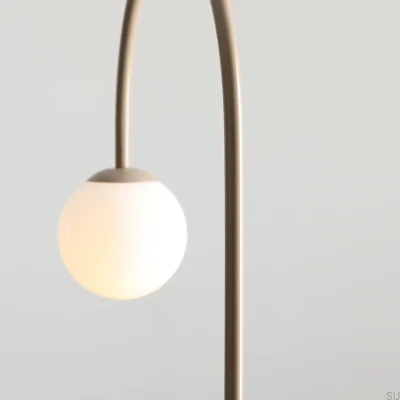 Una Floor Lamp Metal Beige