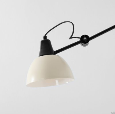 Aida Gloss Metal Cream Wall Lamp