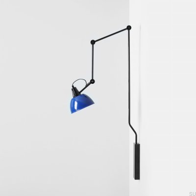Aida Gloss Metal Cobalt Wall Lamp