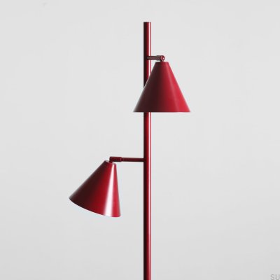 Floor lamp Form 2 Metal Burgundy
