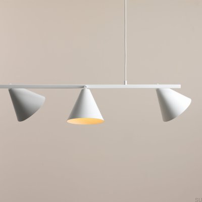 Hanging lamp Form 4 Metal White
