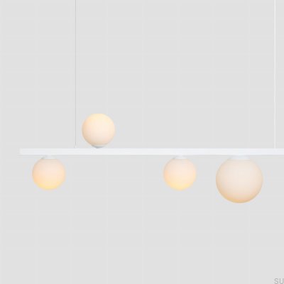 Garda 5 Metal White Hanging Lamp