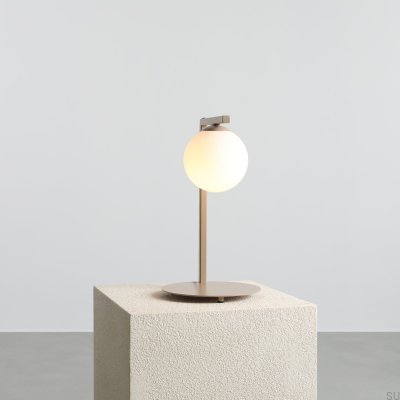Zac Metal Beige Desk Lamp