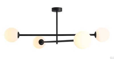 Pinne 4 Metal Black Ceiling Light