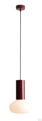 Flo S Metal Red Hanging Lamp