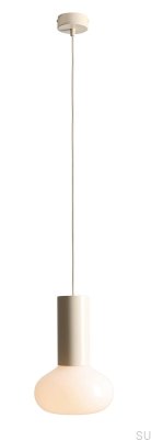 Flo S Metal Cream Hanging Lamp