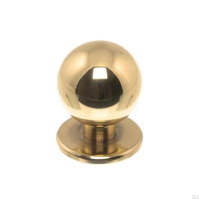 Furniture Knob 1349 20 Polished Brass, Lacquered