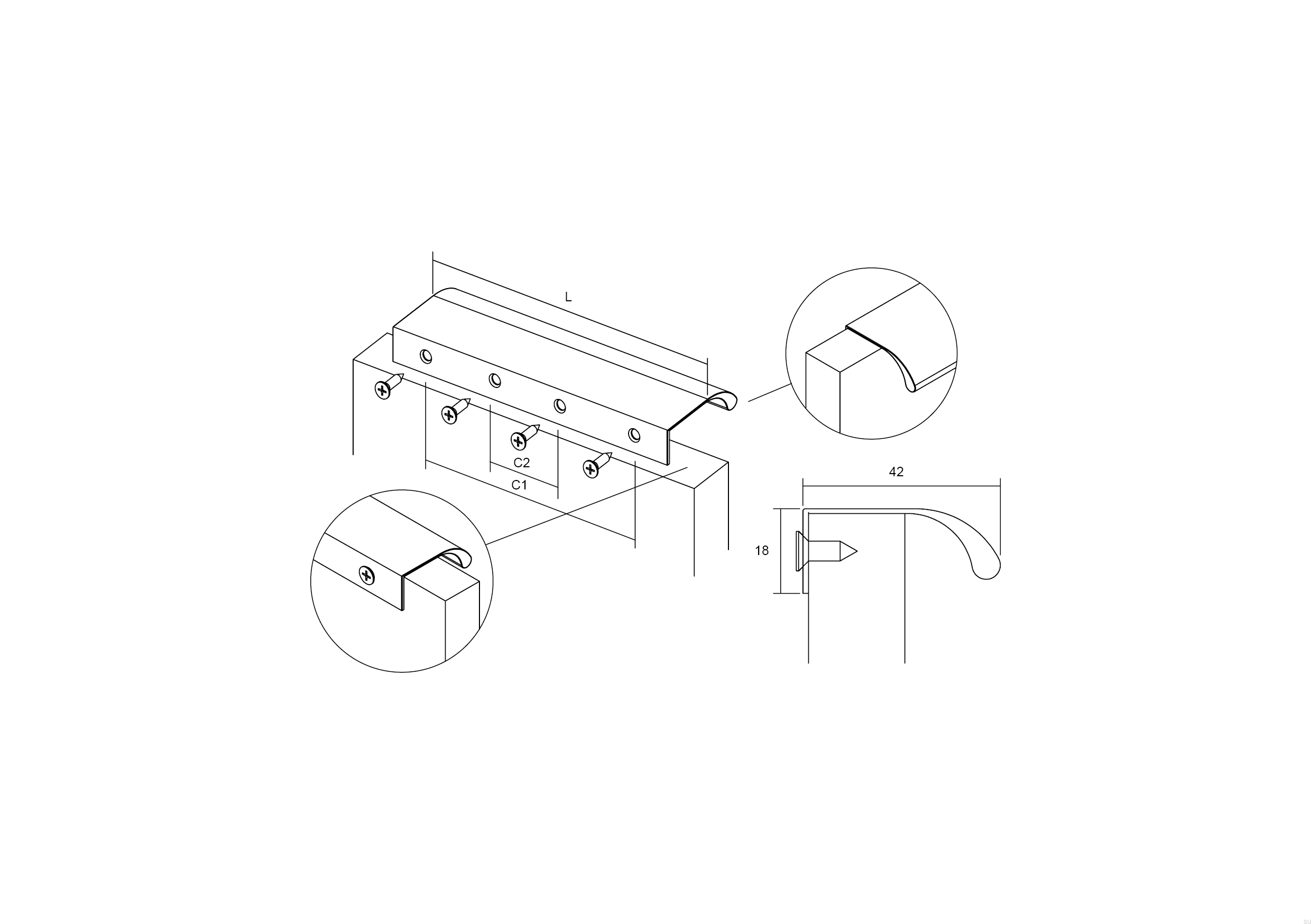 0372032L24--Uchwyt-meblowy-krawędziowy-Ona-32-Aluminiowy-Srebrny-Anodowany-Viefe-Skandynawskie-Uchwyty