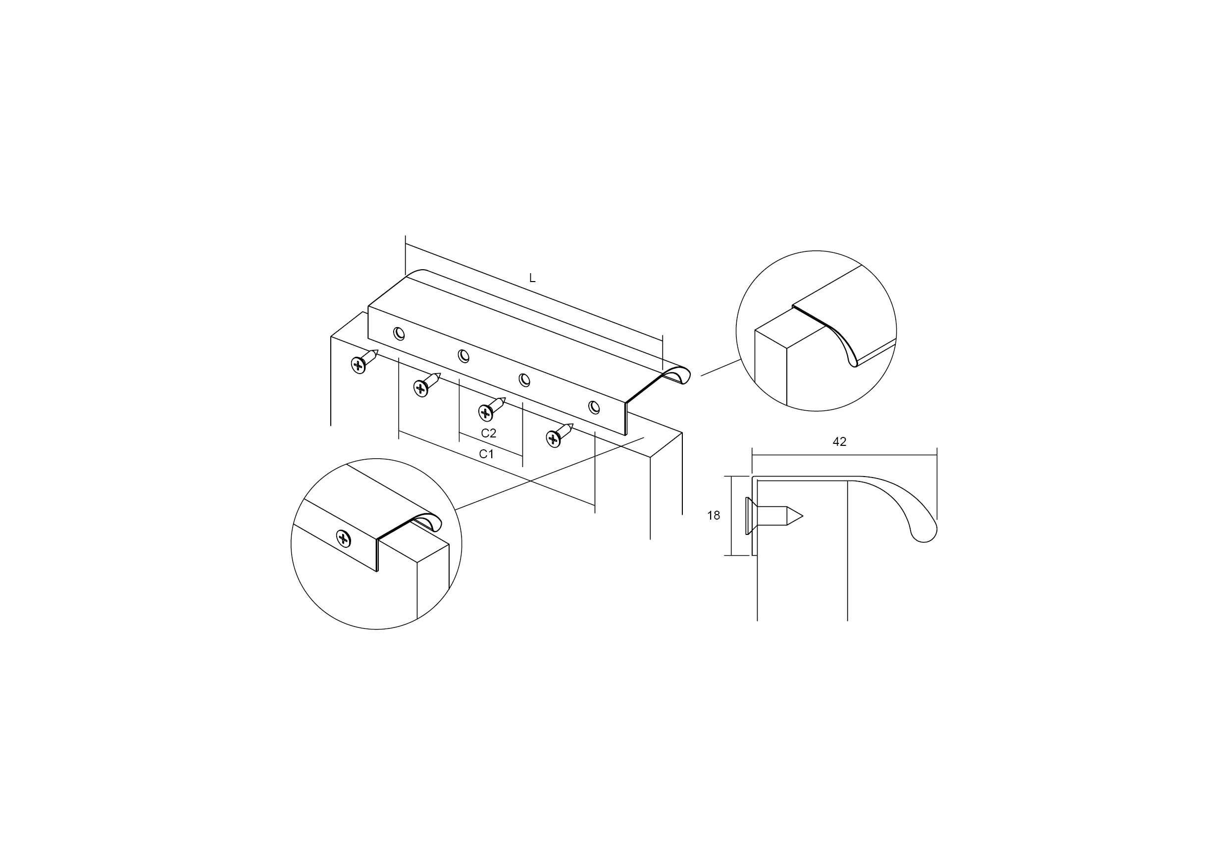 0372544LM41--Uchwyt-meblowy-krawędziowy-Ona-544-Aluminiowy-Brązowy-Viefe-Skandynawskie-Uchwyty