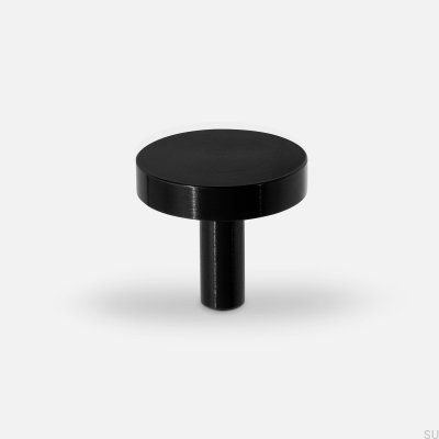 Nena M Aluminum Black furniture knob