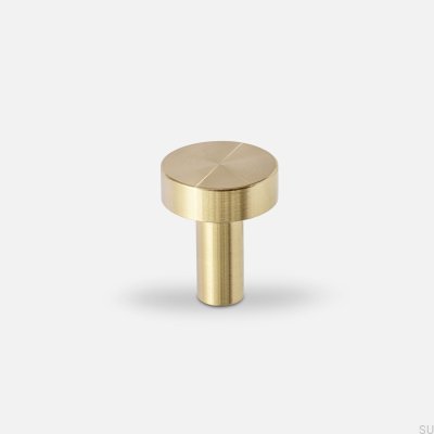 Furniture knob Nena S Brass Brushed Unpainted