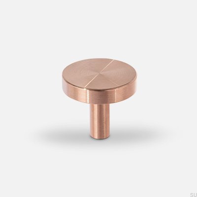 Furniture knob Nena M Copper Brushed Unpainted