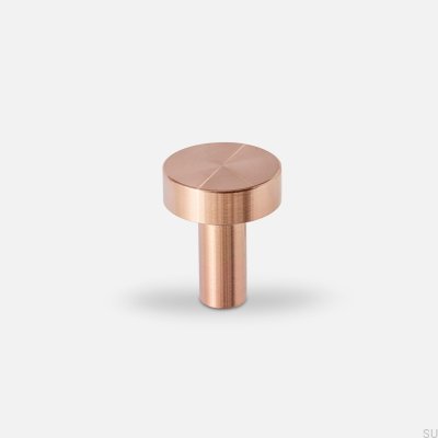 Furniture knob Nena S Copper Brushed Uncoated