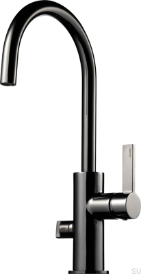 Kitchen faucet with dishwasher valve ARM184 Brass Black Chrome