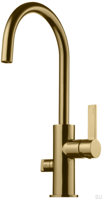 Kitchen faucet with dishwasher valve ARM184 Brass Honey Gold Brushed