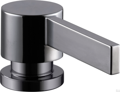 ARM228 Brass Black Chrome Soap Dispenser