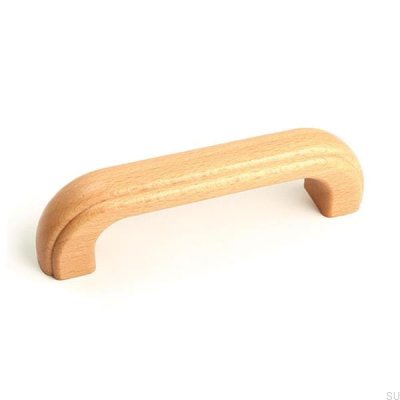 Elongated furniture handle 1023 78 Wooden